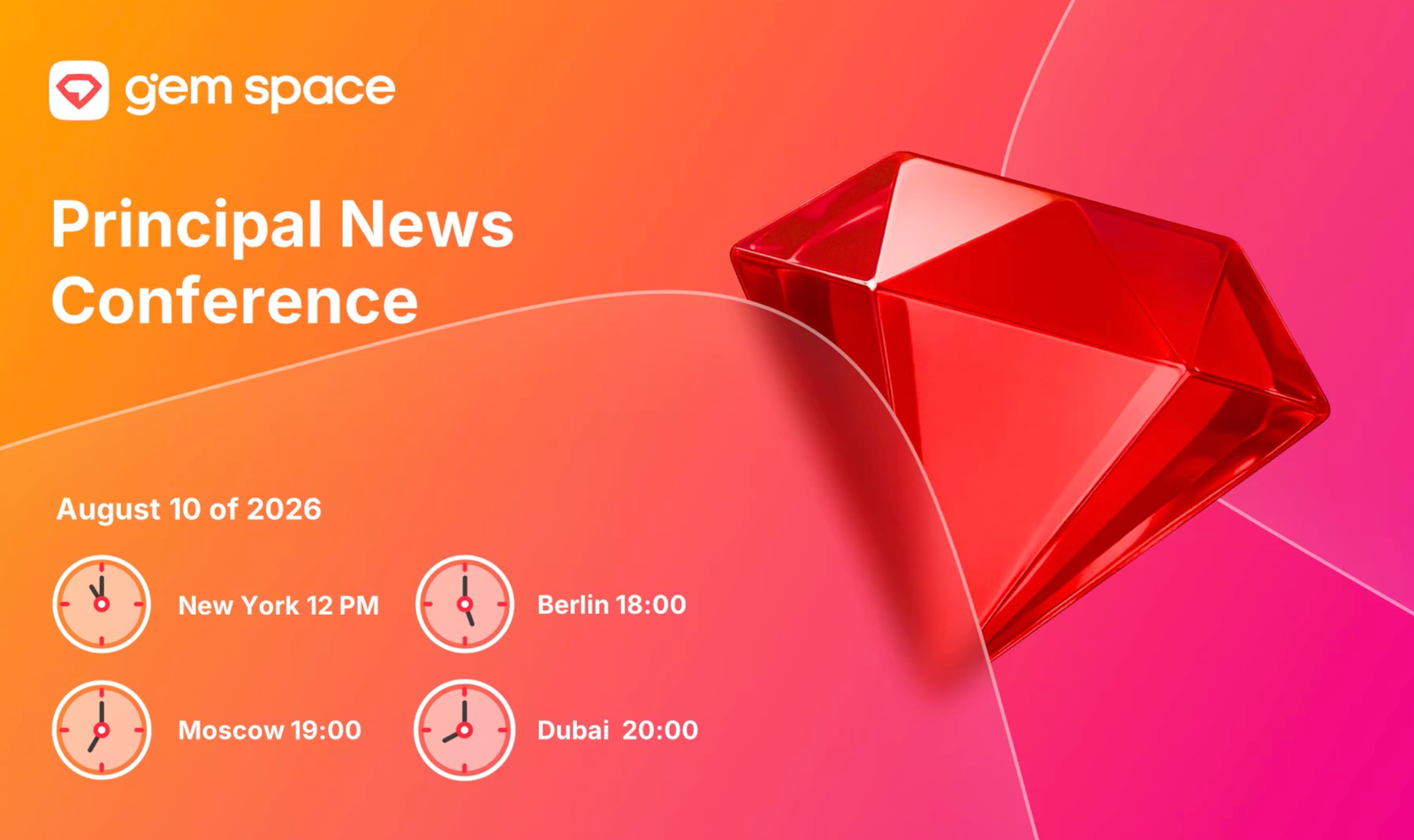 Gem Soft News Conference — August 10 - 2026